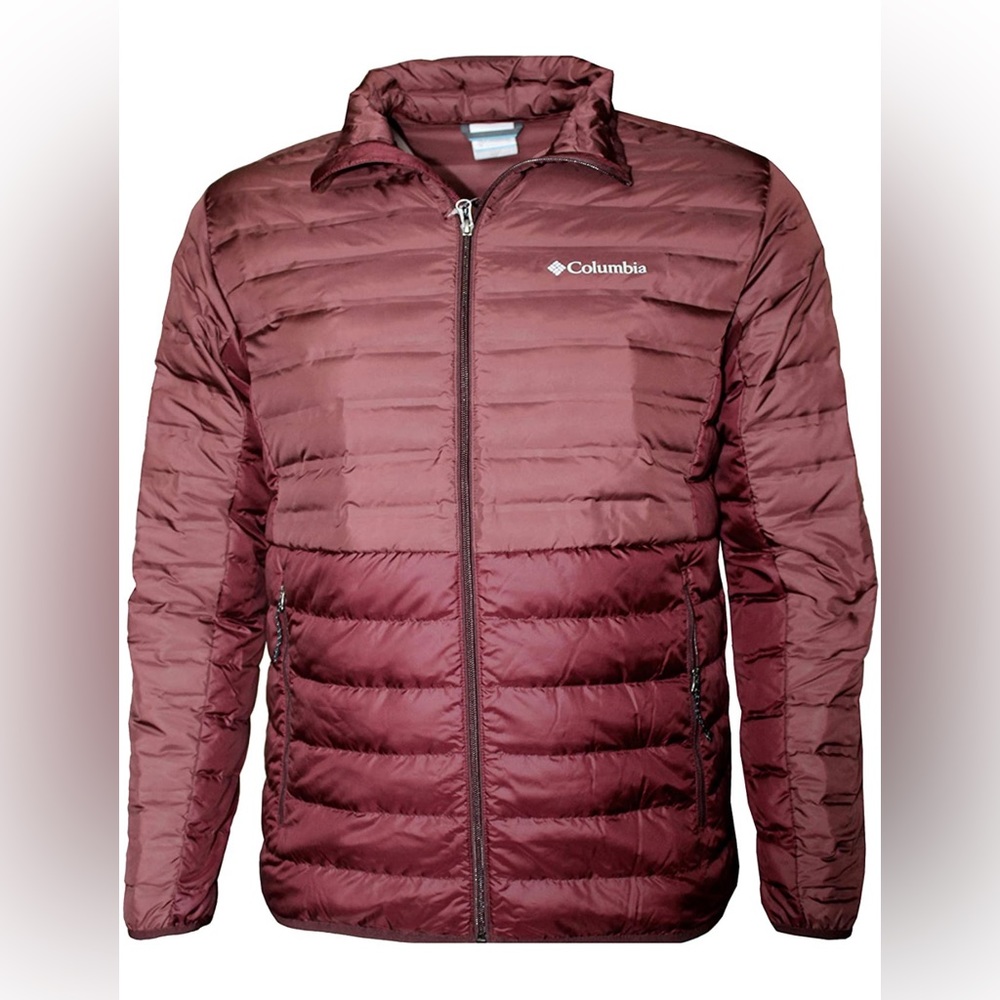 Columbia McKay Lake Men's 650 Down Full Zip Jacket Medium Elderberry NWOT